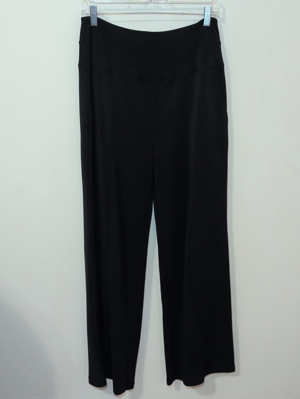 Zyia Active Black Serenity Wide Leg Pant Athleisure Sporty Comfy Women's Size XL